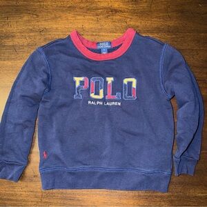 Polo Ralph Lauren Little Boys Corduroy Logo Fleece Sweatshirt Navy 5